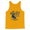 Blue Cat Lodge Funny Movie Men/Unisex Tank Top Gold | Funny Shirt from Famous In Real Life
