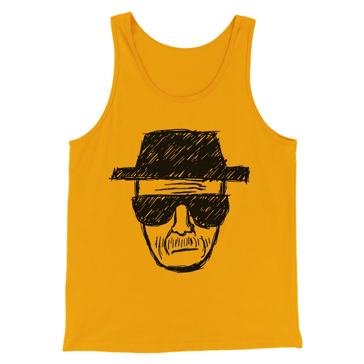 Heisenberg Men/Unisex Tank Top Gold | Funny Shirt from Famous In Real Life