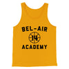 Bel-Air Academy Basketball Men/Unisex Tank Top Gold | Funny Shirt from Famous In Real Life