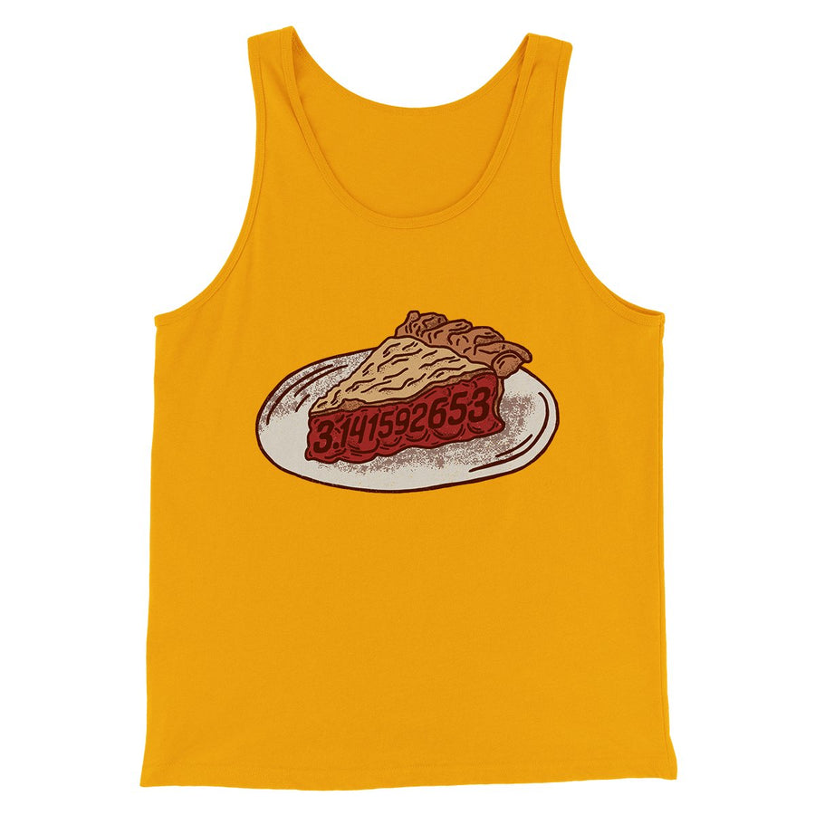 Slice of Pi Men/Unisex Tank Top Gold | Funny Shirt from Famous In Real Life