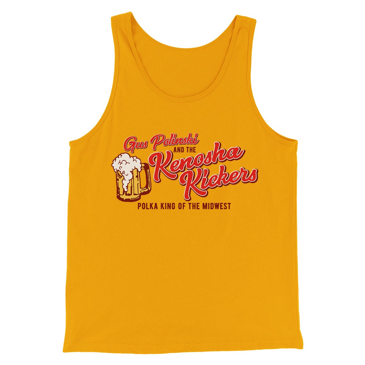 Kenosha Kickers Funny Movie Men/Unisex Tank Top Gold | Funny Shirt from Famous In Real Life