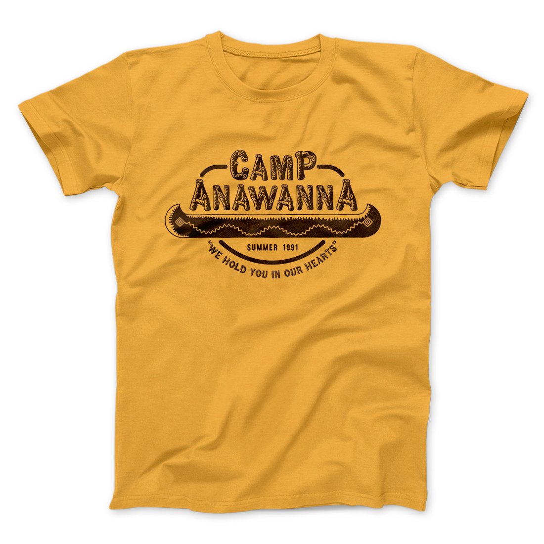 Camp Anawanna Men/Unisex T-Shirt Gold | Funny Shirt from Famous In Real Life