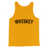 Whiskey Men/Unisex Tank Top Gold | Funny Shirt from Famous In Real Life