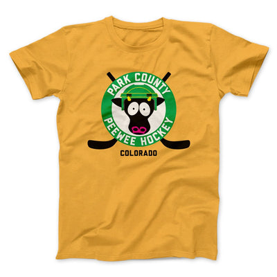 Park County Peewee Hockey Men/Unisex T-Shirt Gold | Funny Shirt from Famous In Real Life