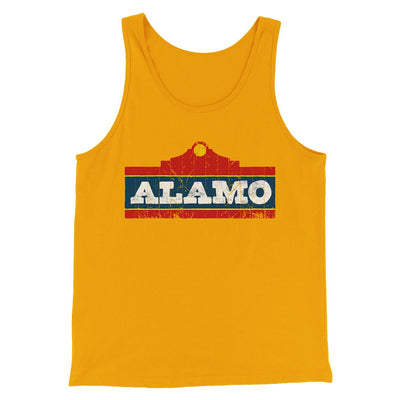 Alamo Beer Men/Unisex Tank Top Gold | Funny Shirt from Famous In Real Life