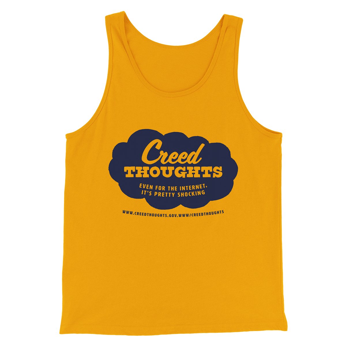 Creed Thoughts Men/Unisex Tank Top | Funny Shirt from Famous In Real Life