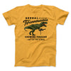 Sexual Tyrannosaurus Chewing Tobacco Funny Movie Men/Unisex T-Shirt Gold | Funny Shirt from Famous In Real Life