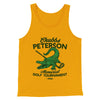 Chubbs Peterson Memorial Golf Tournament Funny Movie Men/Unisex Tank Top Gold | Funny Shirt from Famous In Real Life