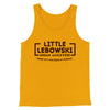Little Lebowski Urban Achievers Funny Movie Men/Unisex Tank Top Gold | Funny Shirt from Famous In Real Life