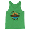 They See Me Rowing Funny Men/Unisex Tank Top Green TriBlend | Funny Shirt from Famous In Real Life