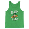 Dublin Fistin' Men/Unisex Tank Green TriBlend | Funny Shirt from Famous In Real Life
