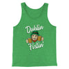 Dublin Fistin' Men/Unisex Tank Green TriBlend | Funny Shirt from Famous In Real Life