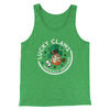 Lucky Claws Men/Unisex Tank Green TriBlend | Funny Shirt from Famous In Real Life