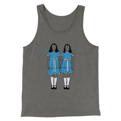 Grady Twins Funny Movie Men/Unisex Tank Top Grey TriBlend | Funny Shirt from Famous In Real Life