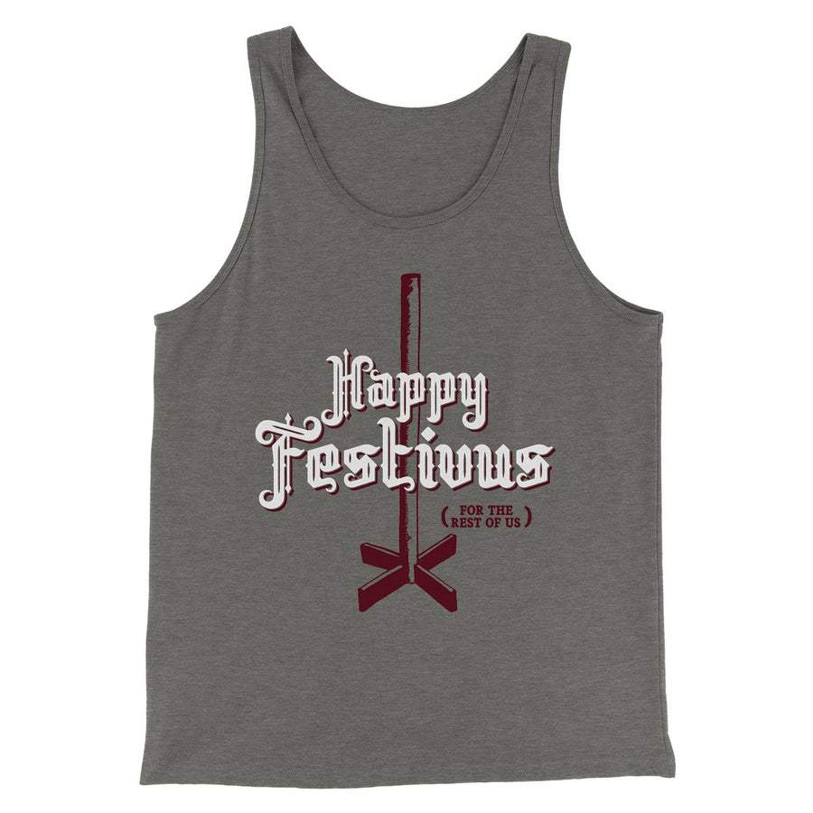 Happy Festivus For The Rest of Us Men/Unisex Tank Top | Funny Shirt from Famous In Real Life
