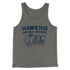 Hawkins Middle School A/V Club Men/Unisex Tank Top Grey TriBlend | Funny Shirt from Famous In Real Life