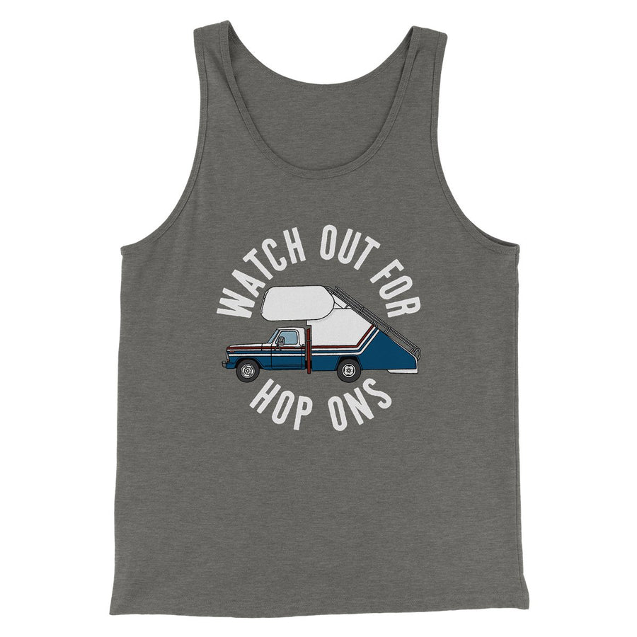 Watch Out For Hop-Ons Men/Unisex Tank Top | Funny Shirt from Famous In Real Life