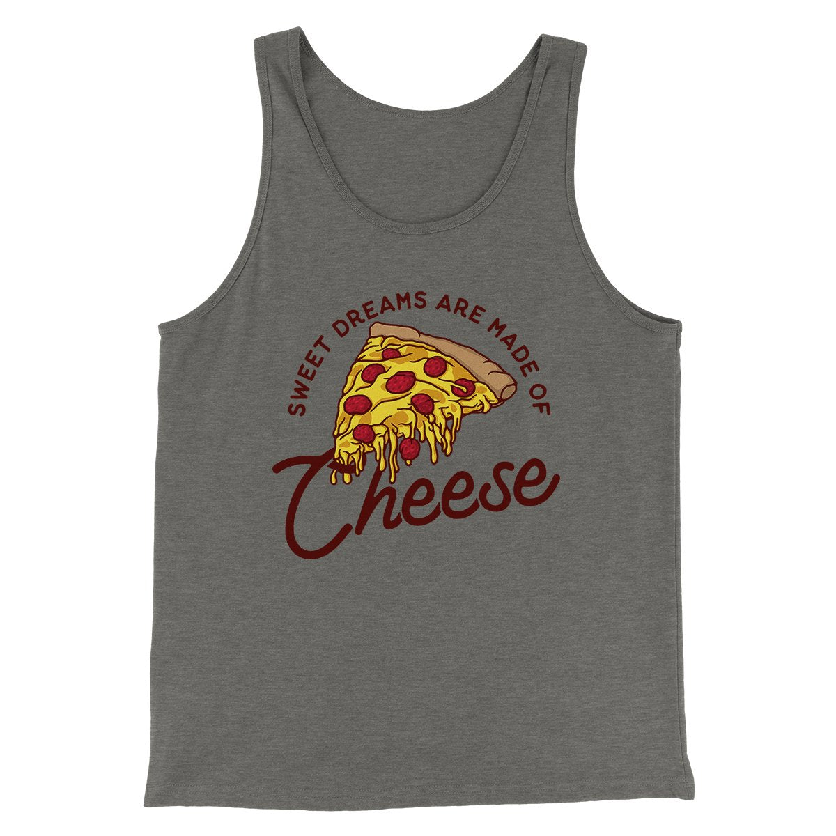 Sweet Dreams Are Made Of Cheese Men/Unisex Tank Top | Funny Shirt from Famous In Real Life