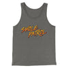 Swole Patrol Men/Unisex Tank Top Grey TriBlend | Funny Shirt from Famous In Real Life