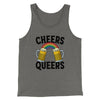 Cheers Queers Men/Unisex Tank Grey TriBlend | Funny Shirt from Famous In Real Life