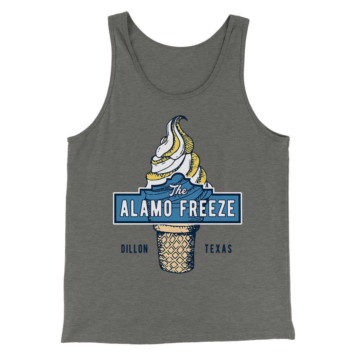 The Alamo Freeze Men/Unisex Tank Top | Funny Shirt from Famous In Real Life