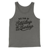 Big Fan of Saturdays And Also Sundays Funny Men/Unisex Tank Top Grey TriBlend | Funny Shirt from Famous In Real Life