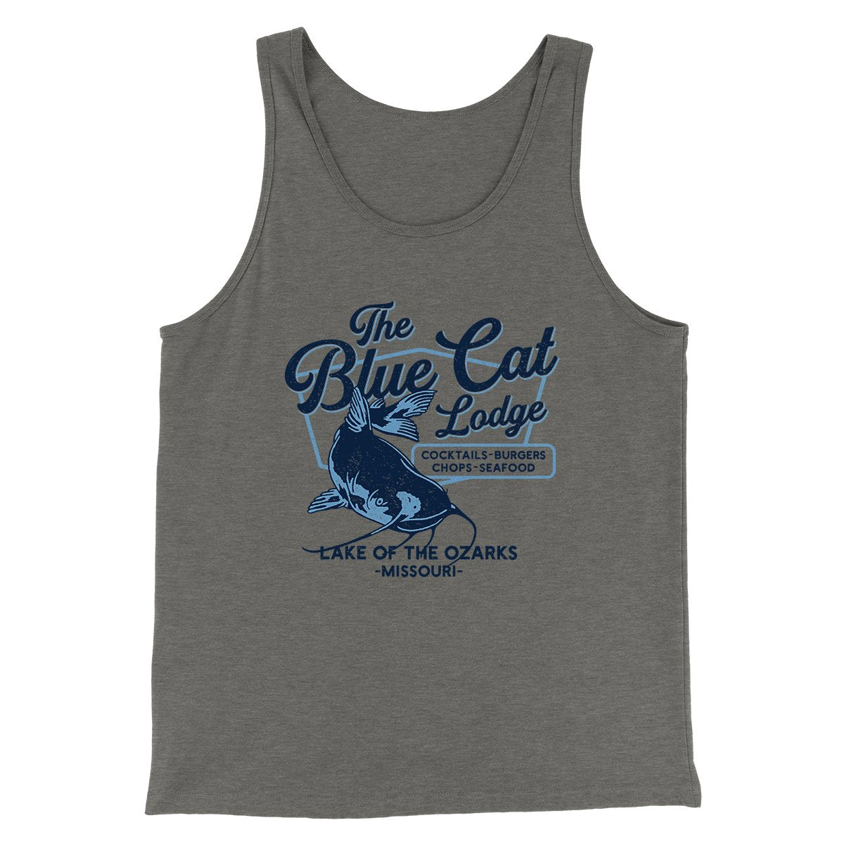 Blue Cat Lodge Funny Movie Men/Unisex Tank Top | Funny Shirt from Famous In Real Life
