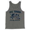 Ice Town Sports Complex Men/Unisex Tank Top Grey TriBlend | Funny Shirt from Famous In Real Life