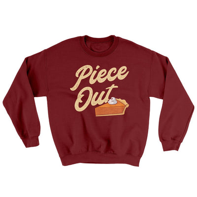 Piece Out Ugly Sweater Garnet | Funny Shirt from Famous In Real Life