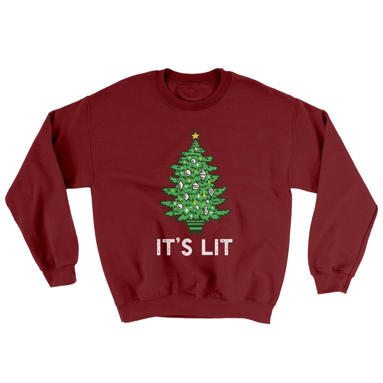 It's Lit Men/Unisex Ugly Sweater | Funny Shirt from Famous In Real Life