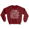 Merry Christmas Ya Filthy Animal Funny Movie Men/Unisex Ugly Sweater Garnet | Funny Shirt from Famous In Real Life