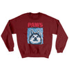 PAWS Dog Ugly Sweater Maroon | Funny Shirt from Famous In Real Life