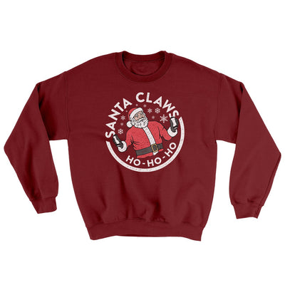 Santa Claws Ugly Sweater Garnet | Funny Shirt from Famous In Real Life