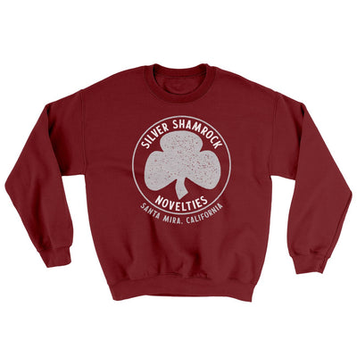 Silver Shamrock Novelties Ugly Sweater Garnet | Funny Shirt from Famous In Real Life