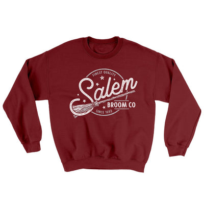 Salem Broom Company Ugly Sweater Garnet | Funny Shirt from Famous In Real Life