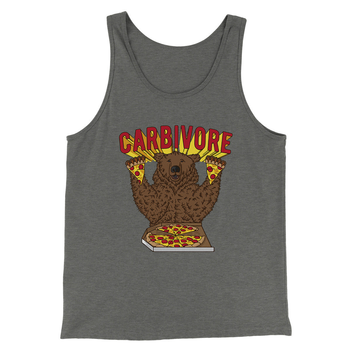 Carbivore Funny Men/Unisex Tank Top | Funny Shirt from Famous In Real Life