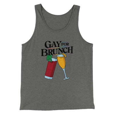 Gay For Brunch Men/Unisex Tank Athletic Heather | Funny Shirt from Famous In Real Life