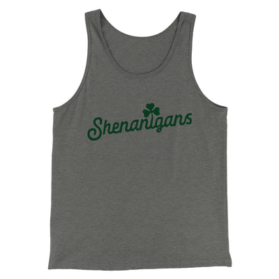 Shenanigans Men/Unisex Tank Top Athletic Heather | Funny Shirt from Famous In Real Life