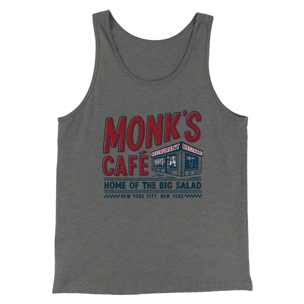 Monk's Cafe Men/Unisex Tank Top | Funny Shirt from Famous In Real Life