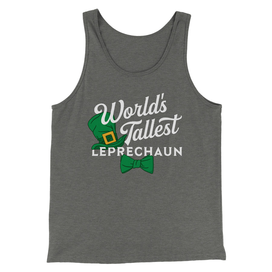 World's Tallest Leprechaun Men/Unisex Tank Top | Funny Shirt from Famous In Real Life