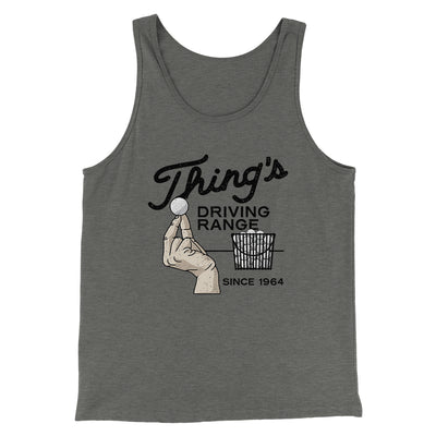 Thing's Driving Range Funny Movie Men/Unisex Tank Top Athletic Heather | Funny Shirt from Famous In Real Life