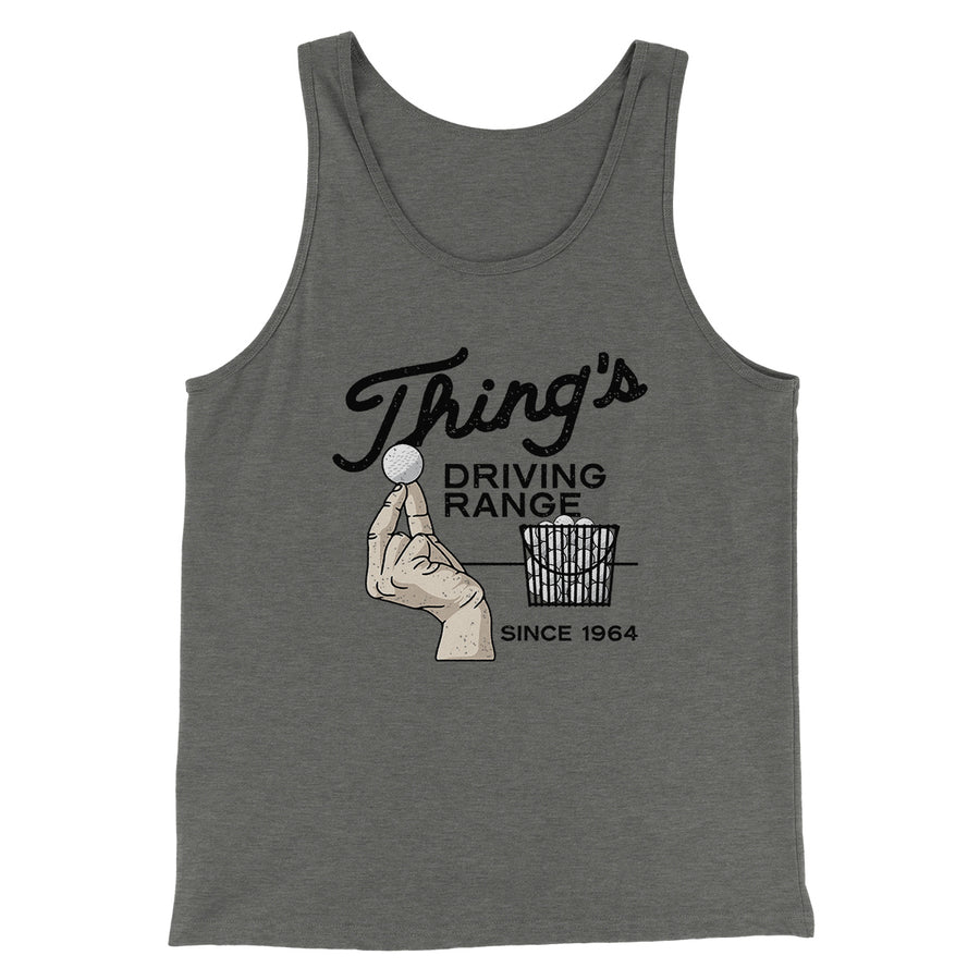 Thing's Driving Range Funny Movie Men/Unisex Tank Top | Funny Shirt from Famous In Real Life