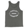 Fantasy Football Champion Men/Unisex Tank Top Deep Heather/Black | Funny Shirt from Famous In Real Life