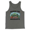 Sucker For Succulents Men/Unisex Tank Top Athletic Heather | Funny Shirt from Famous In Real Life