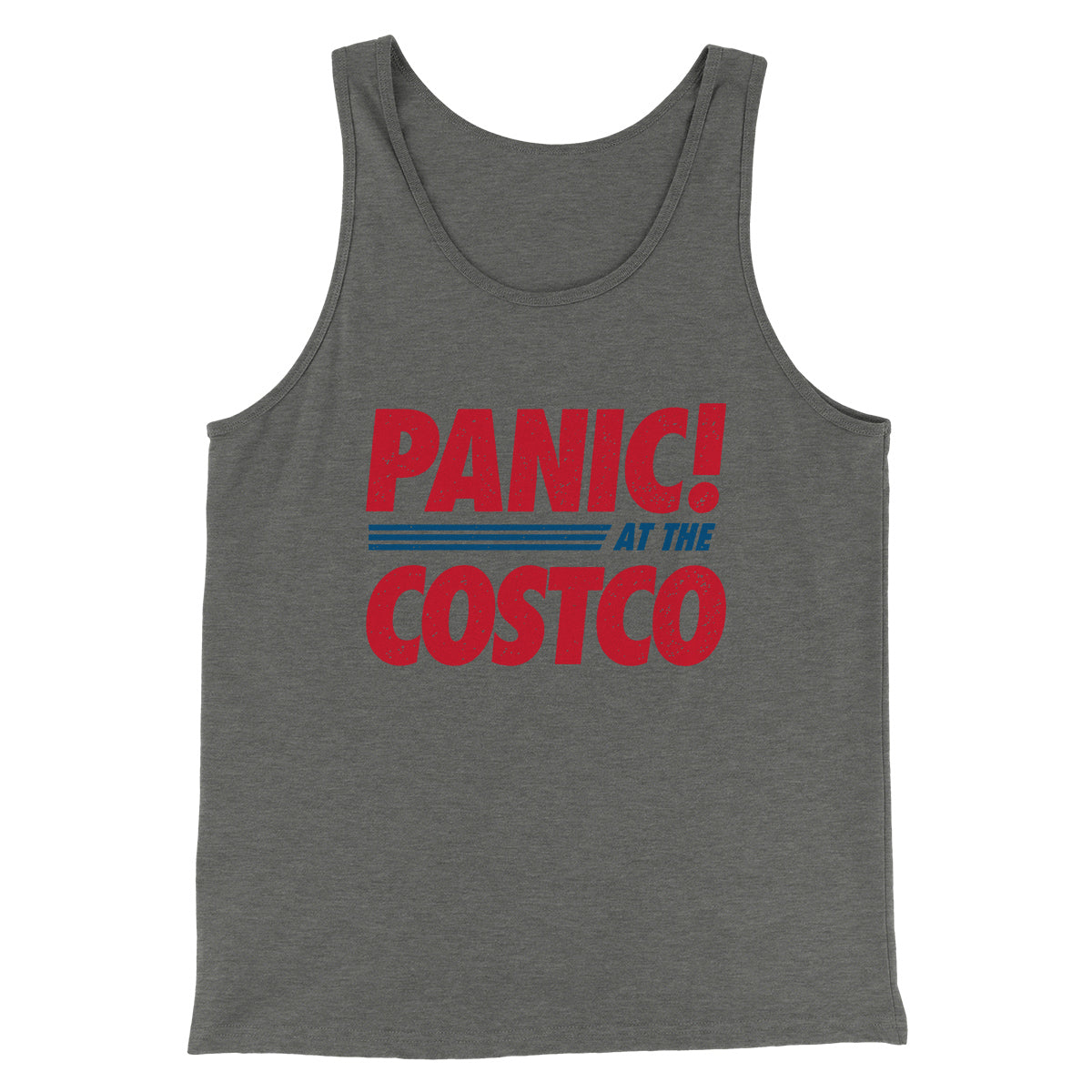 Panic! At The Costco Men/Unisex Tank Top | Funny Shirt from Famous In Real Life