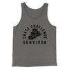 Crate Challenge Survivor 2021 Men/Unisex Tank Grey TriBlend | Funny Shirt from Famous In Real Life