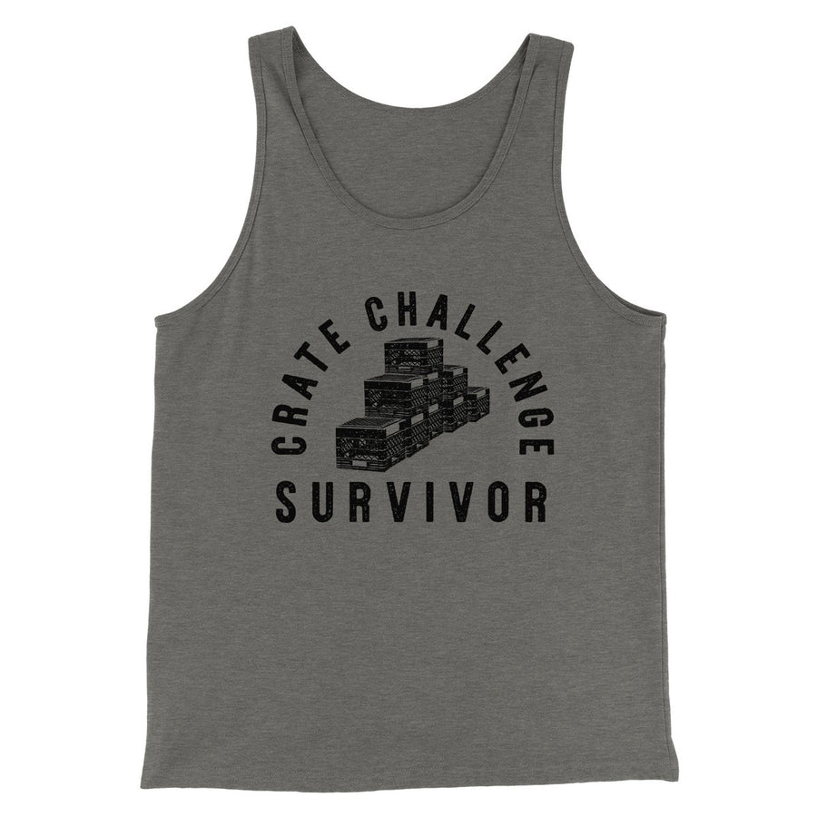 Crate Challenge Survivor 2021 Men/Unisex Tank | Funny Shirt from Famous In Real Life