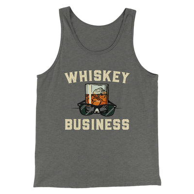 Whiskey Business Funny Movie Men/Unisex Tank Top Athletic Heather | Funny Shirt from Famous In Real Life