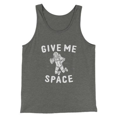 Give Me Space Men/Unisex Tank Top Deep Heather/Black | Funny Shirt from Famous In Real Life