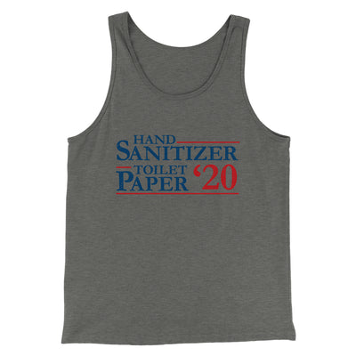 Hand Sanitizer, Toilet Paper 2020 Men/Unisex Tank Top Athletic Heather | Funny Shirt from Famous In Real Life